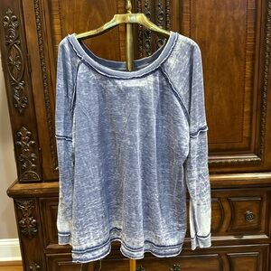 Free People distressed sweatshirt size L